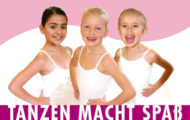 Kinderballett in München, das sichtlich Spaß macht.